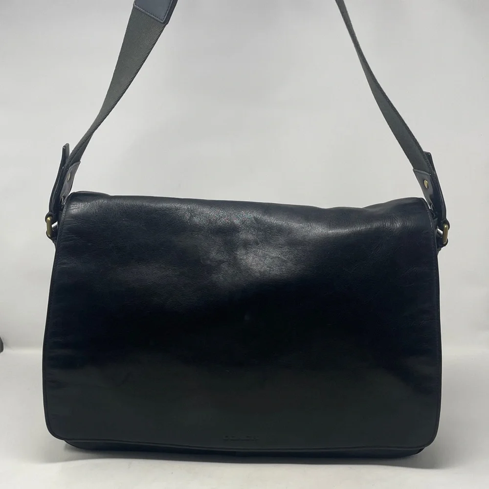 Coach Bleecker Legacy Leather Courier Bag F1169-70486🖤